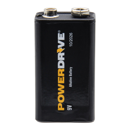 POWERDRIVE 9V Alkaline Battery, 1 PK 6LR61